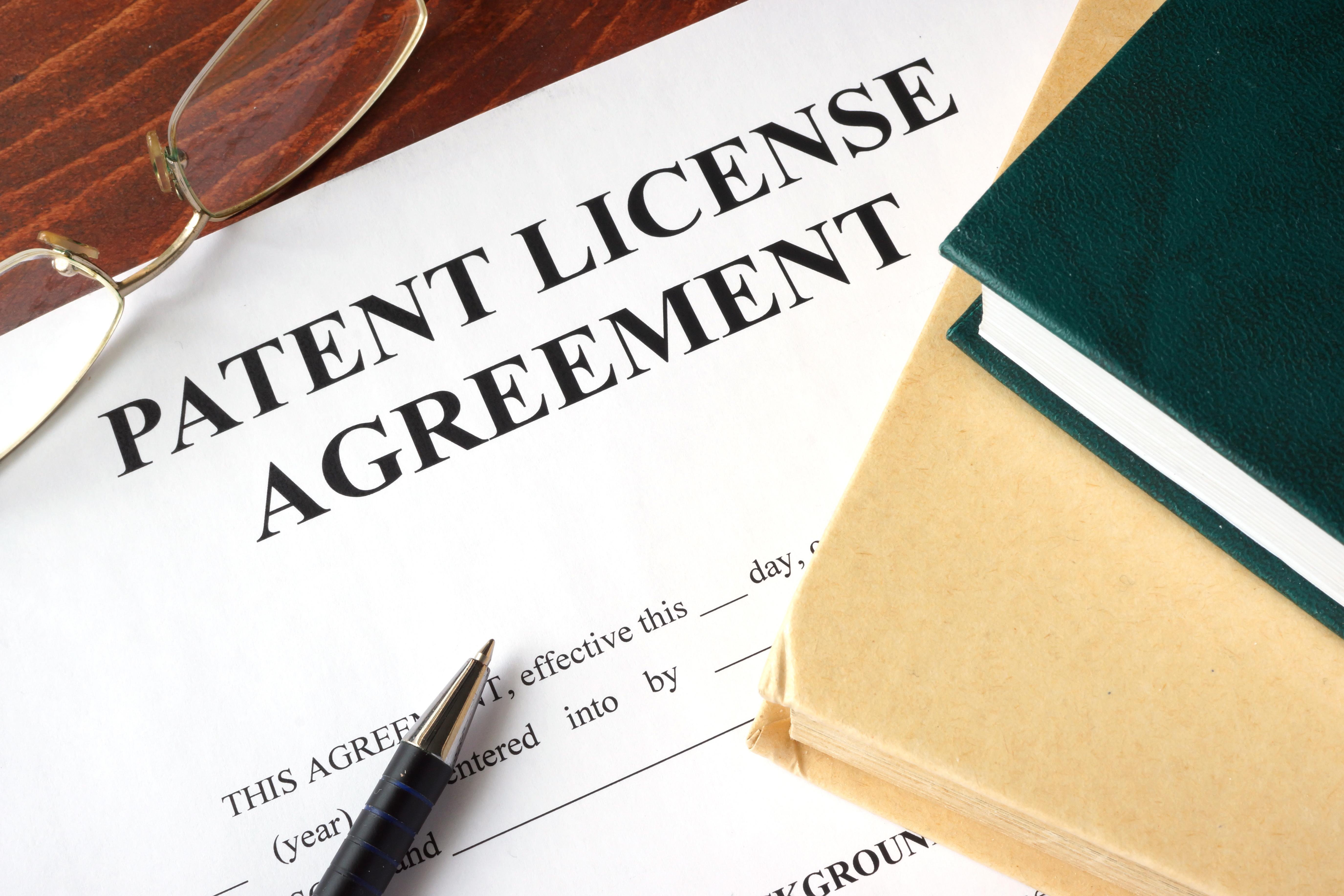 Patent licensing deals